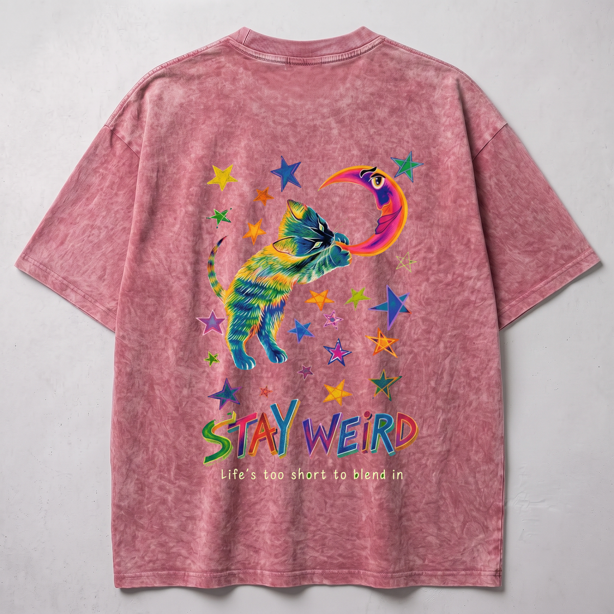 Life is Too Short Washed Oversized T-shirt