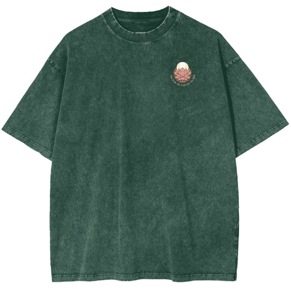Lotus Oversize Washed T-shit