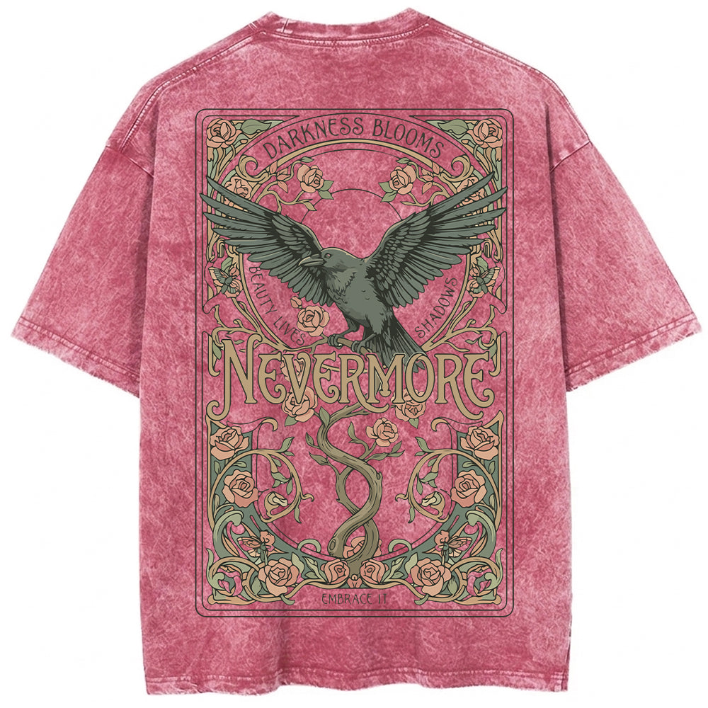 Nevermore Oversized Washed T-shirt
