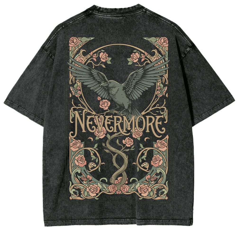 Nevermore Oversized Washed T-shirt