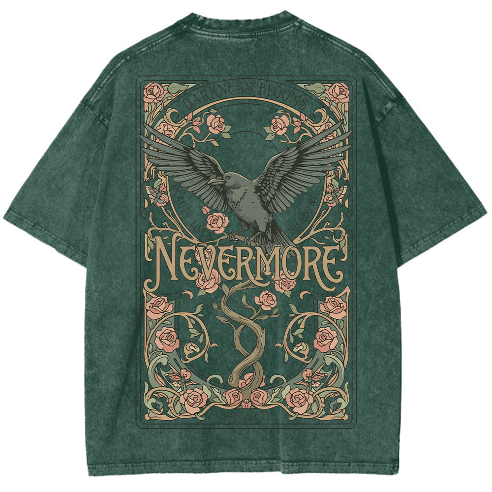 Nevermore Oversized Washed T-shirt