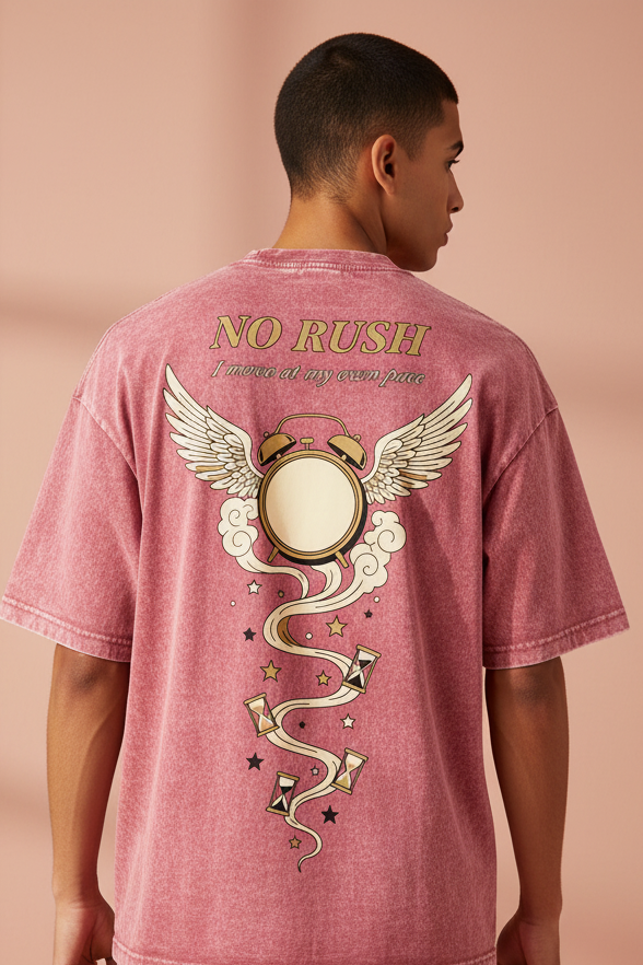 No Rush Dusty Rose Male Back