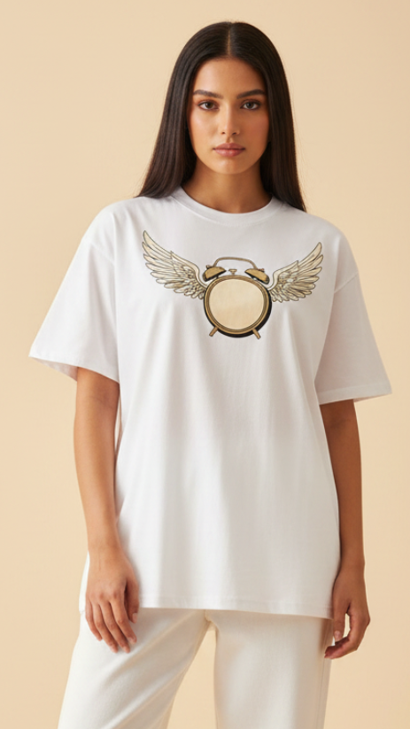 No Rush White Front