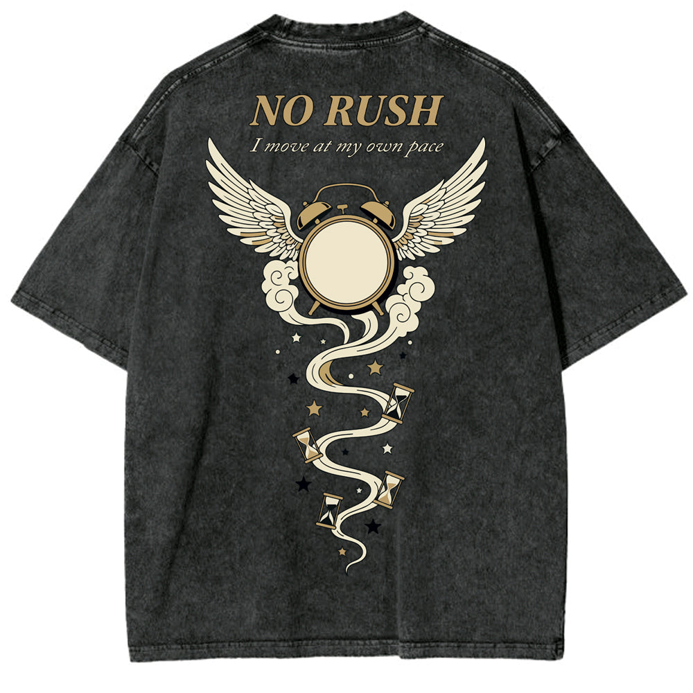 No Rush Oversize Washed T-shirt