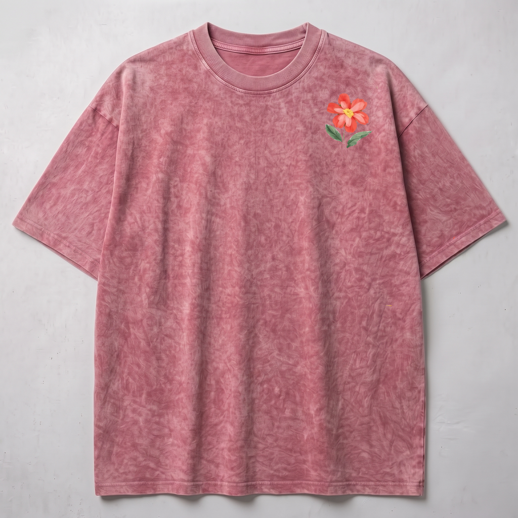 Live in Full Color Washed Oversized T-shirt