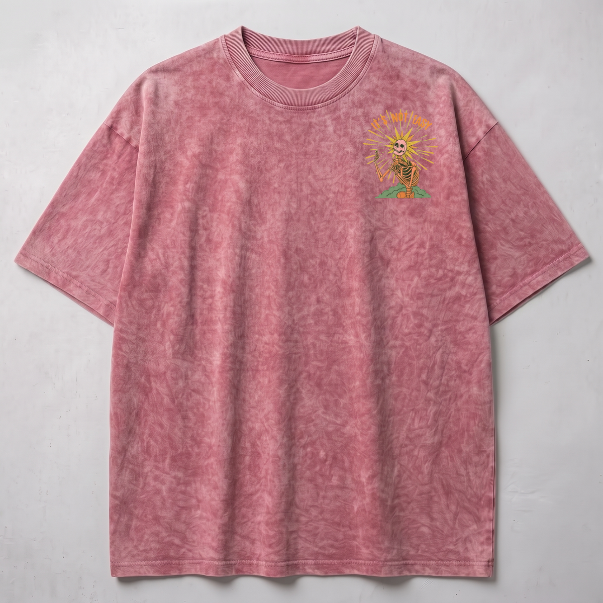 It's not Easy Washed Oversized T-shirt