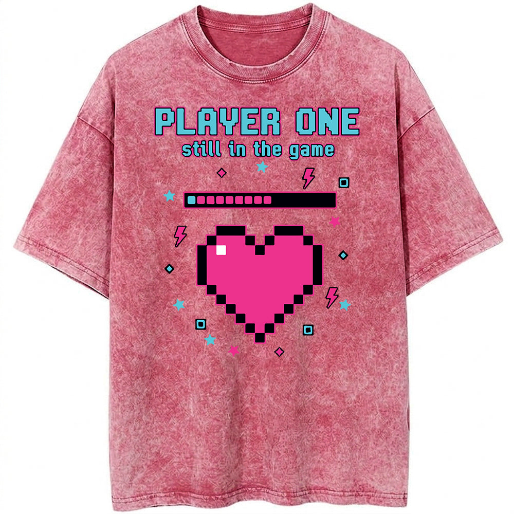 Player one  Oversize Washed T-shirt