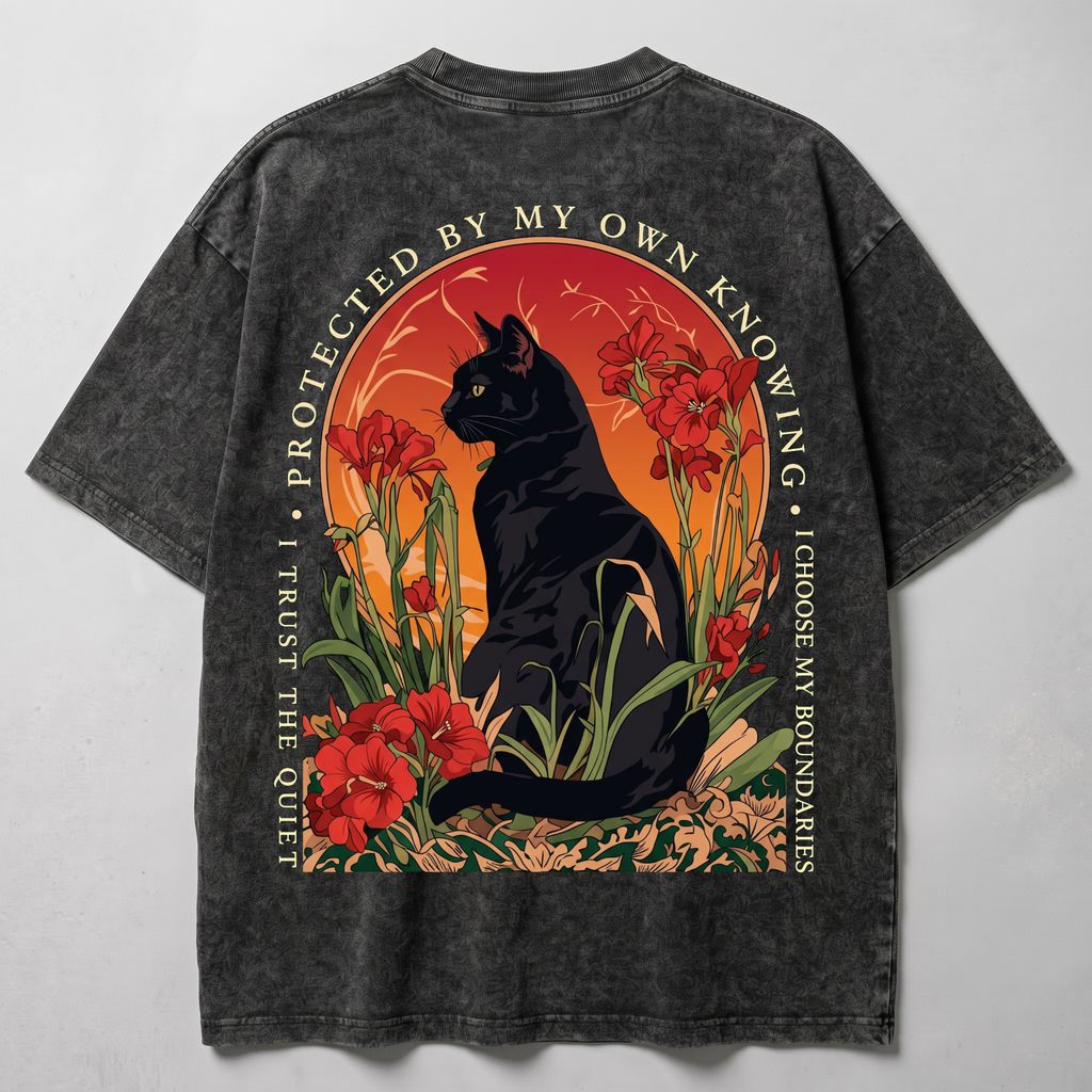 Protected Washed Oversized T-shirt