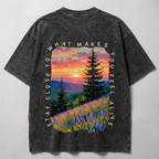 Stay Close Washed Oversized T-shirt