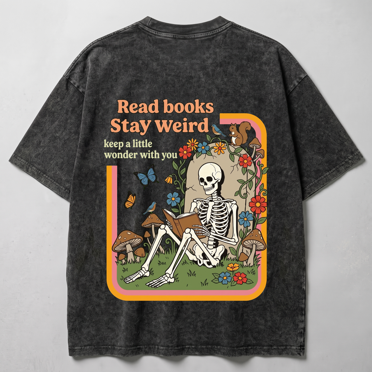 Read Books Washed Oversized T-shirt