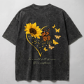 Be A Sunflower Washed Oversized T-shirt