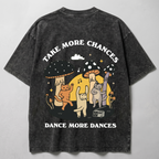 Take More Chances Washed Oversized T-shirt