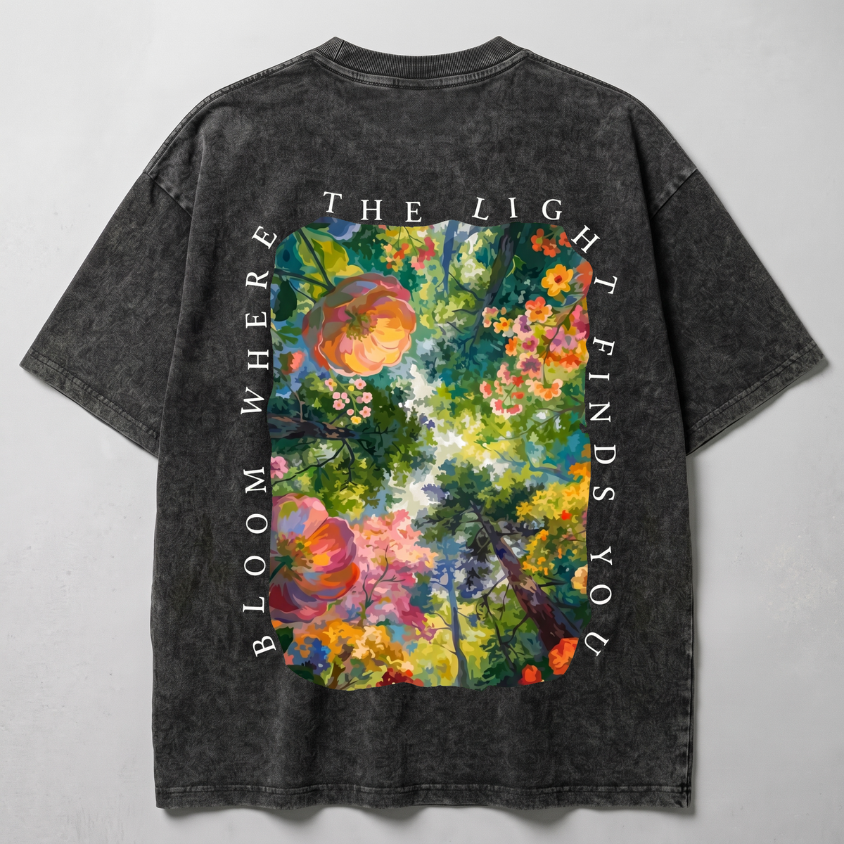 Where the Light Finds You Washed Oversized T-shirt
