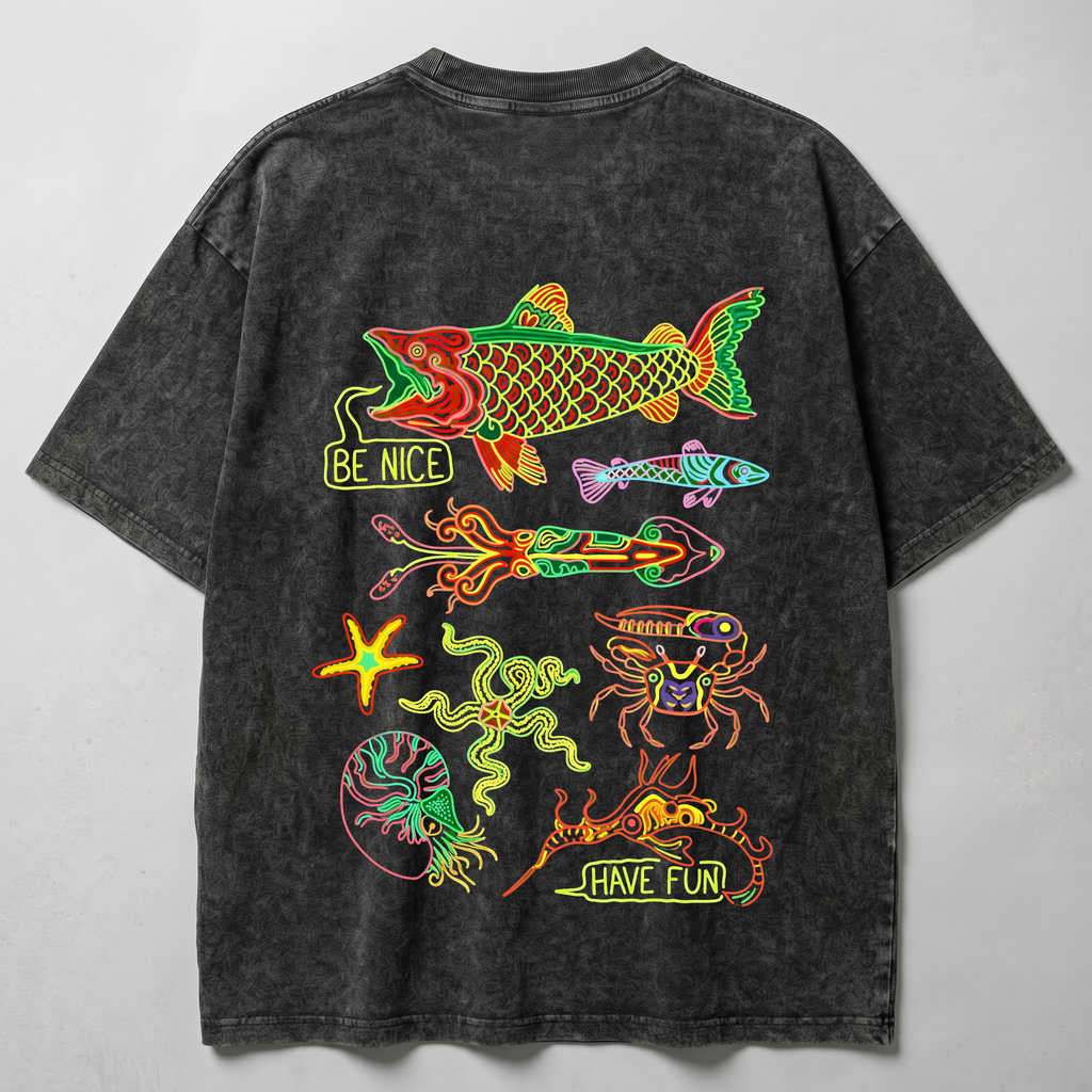 Have Fun Washed Oversized T-shirt