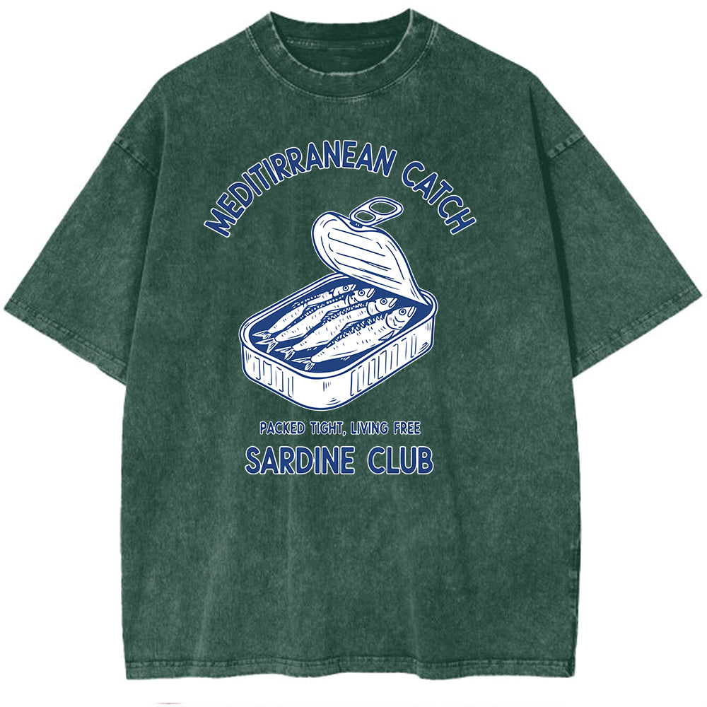 Sardine Club Oversize Washed T-shirt