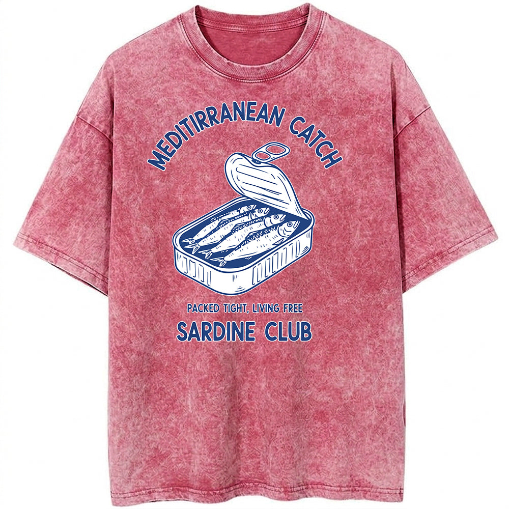 Sardine Club Oversize Washed T-shirt