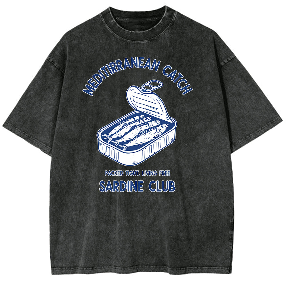 Sardine Club Oversize Washed T-shirt