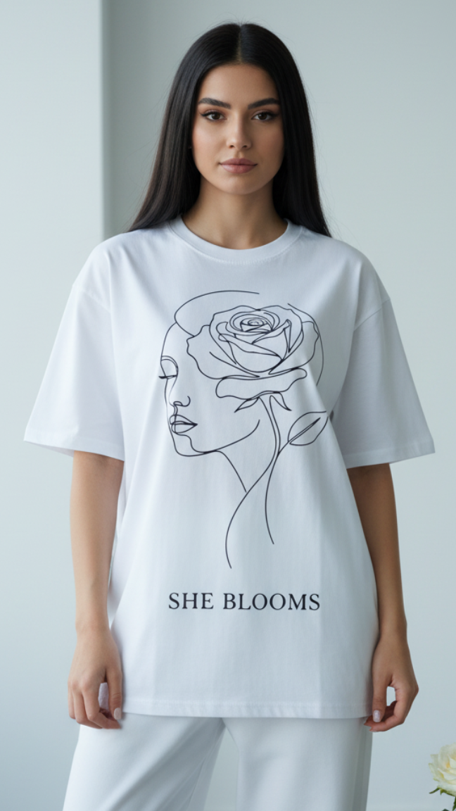 She Blooms White