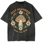Stay Grounded Oversize Washed T-shirt