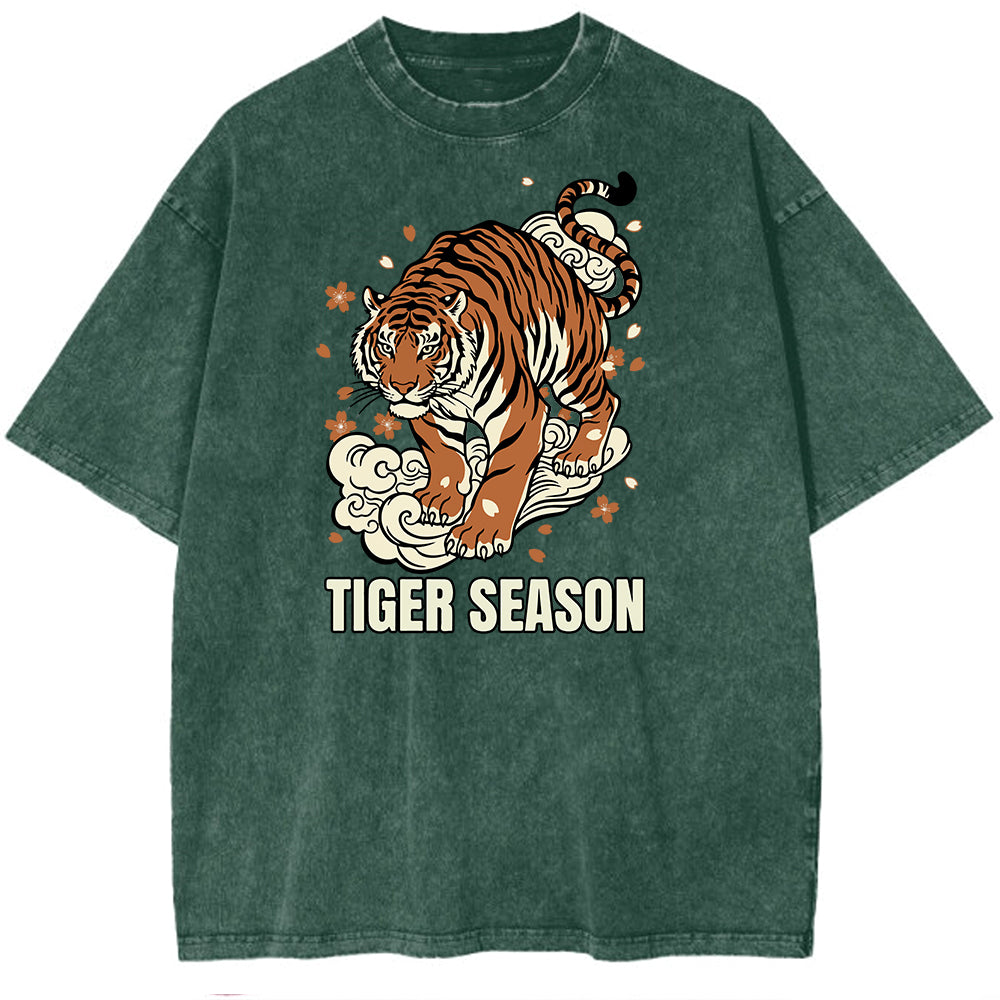 Tiger Season Oversize Washed T-shirt