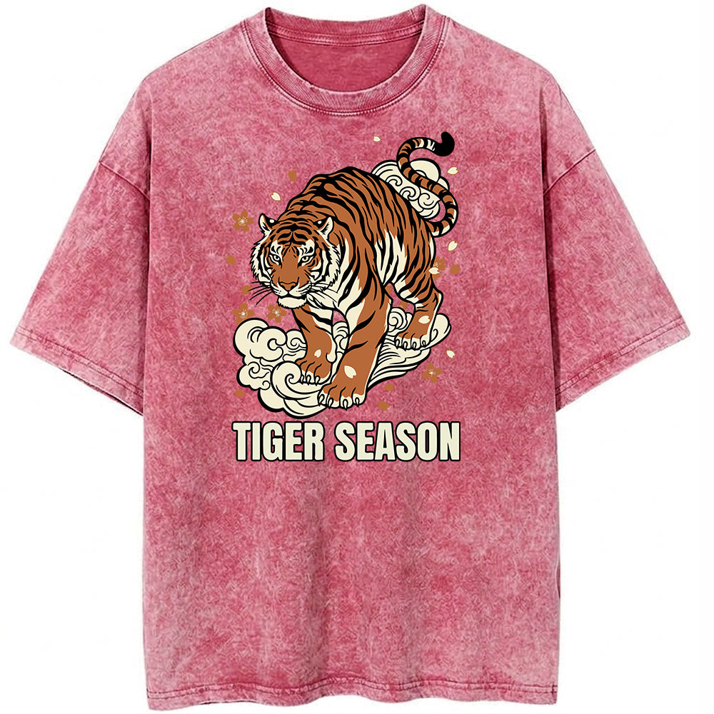 Tiger Season Oversize Washed T-shirt